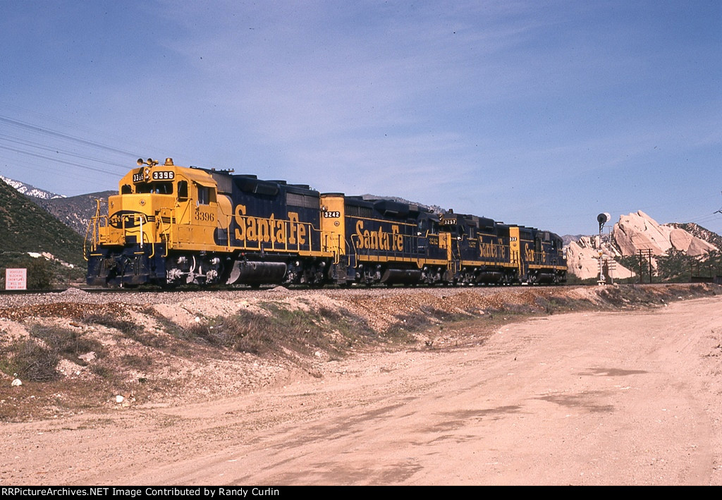 ATSF 3396 on Cajon Pass